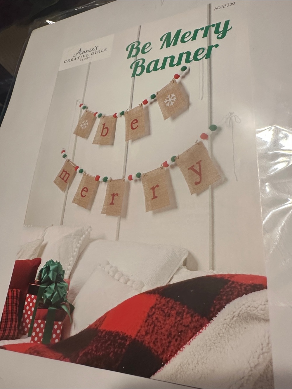 Craft kit   Be merry banner
